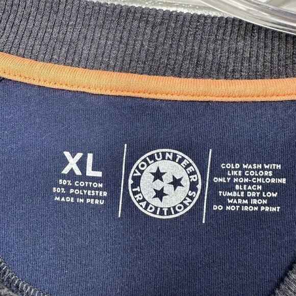 Volunteer Traditions Sweatshirt Mens Size XL Tennessee Tri Star Gray Fleece Line - Picture 6 of 6